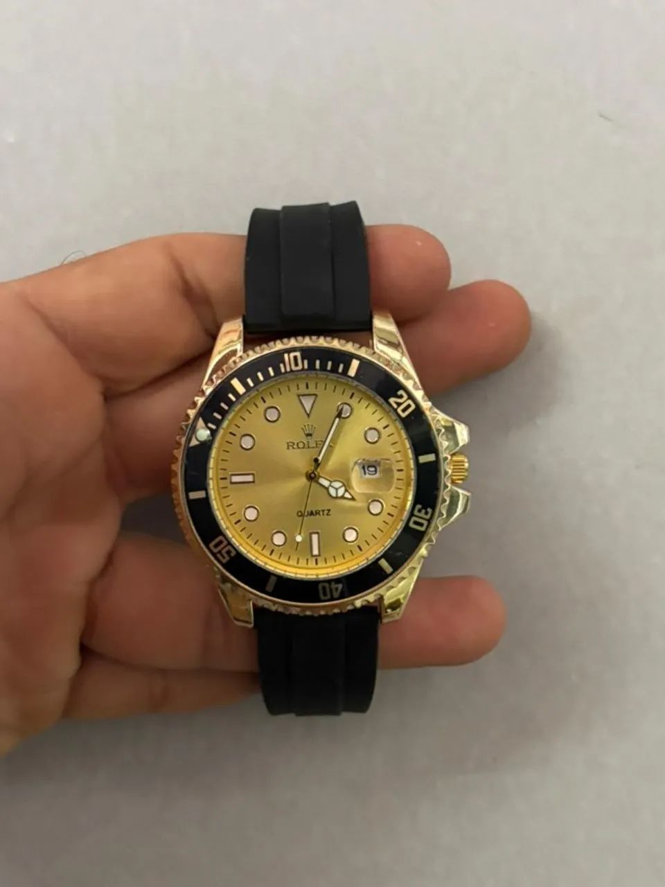 RELÓGIO MASCULINO DOURADO 