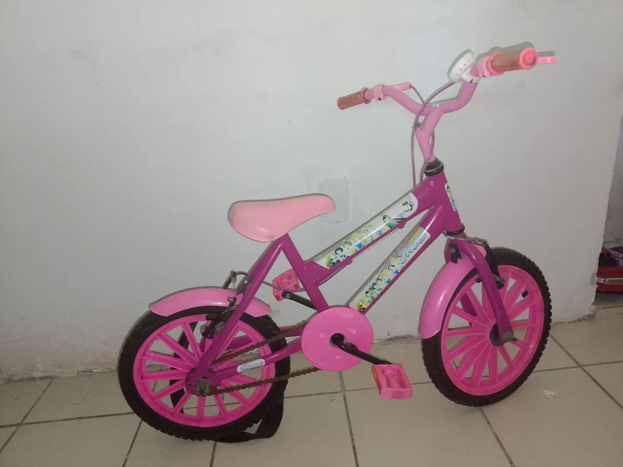 Bicicleta Infantil aro 16 rosa  - Foto 2