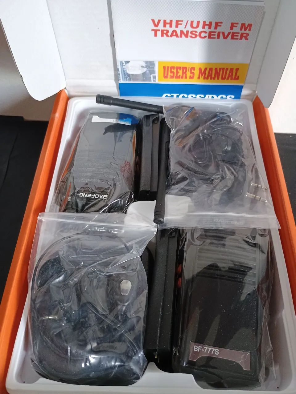 Rádio comunicador profissional duplo com fones / SUPER PROMOÇÃO  - Foto 3