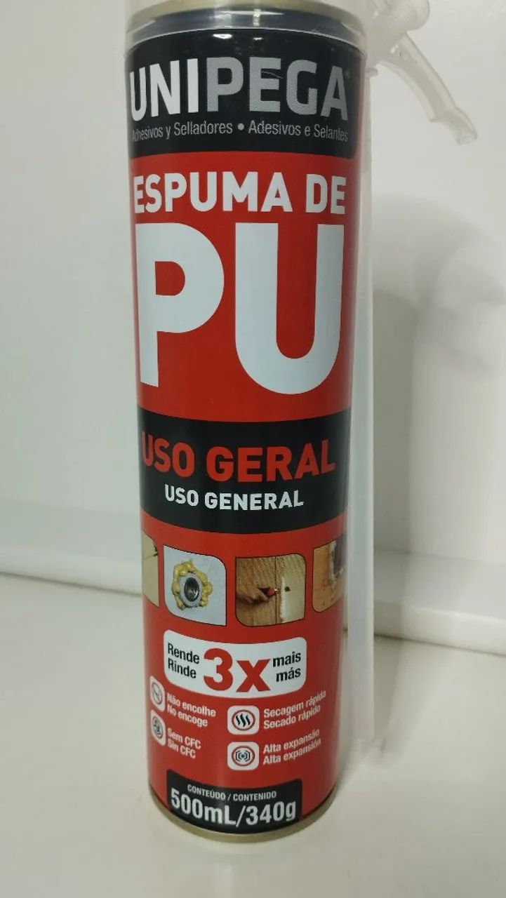 Espuma de Poliuretano Uso Geral Unipega 500ML R$:30 REAIS  - Foto 4