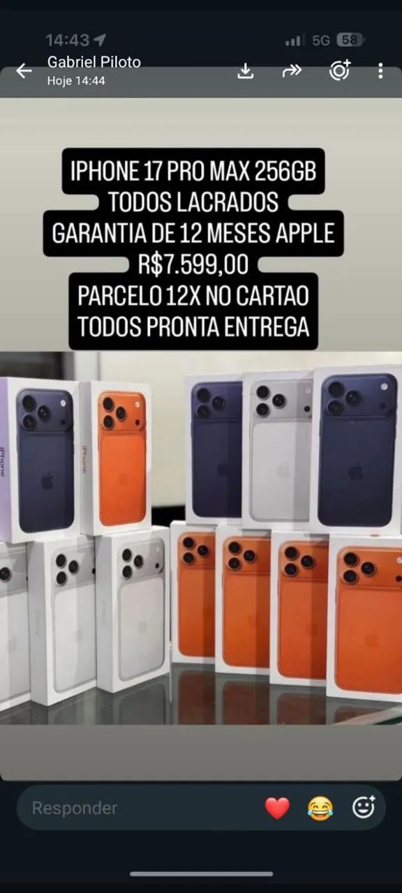 IPHONE 17 PRO MAX DE 256 GB