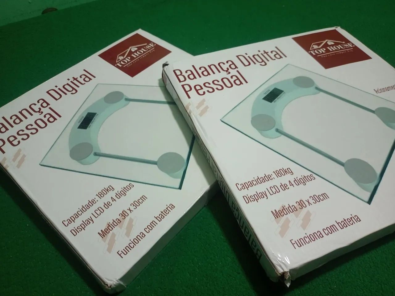 Balança Corporal Digital Até 180kg com Vidro Temperado Premium 