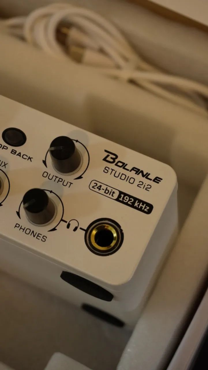 Interface de áudio Bolanle Studio 2i2 192kHz - Foto 3