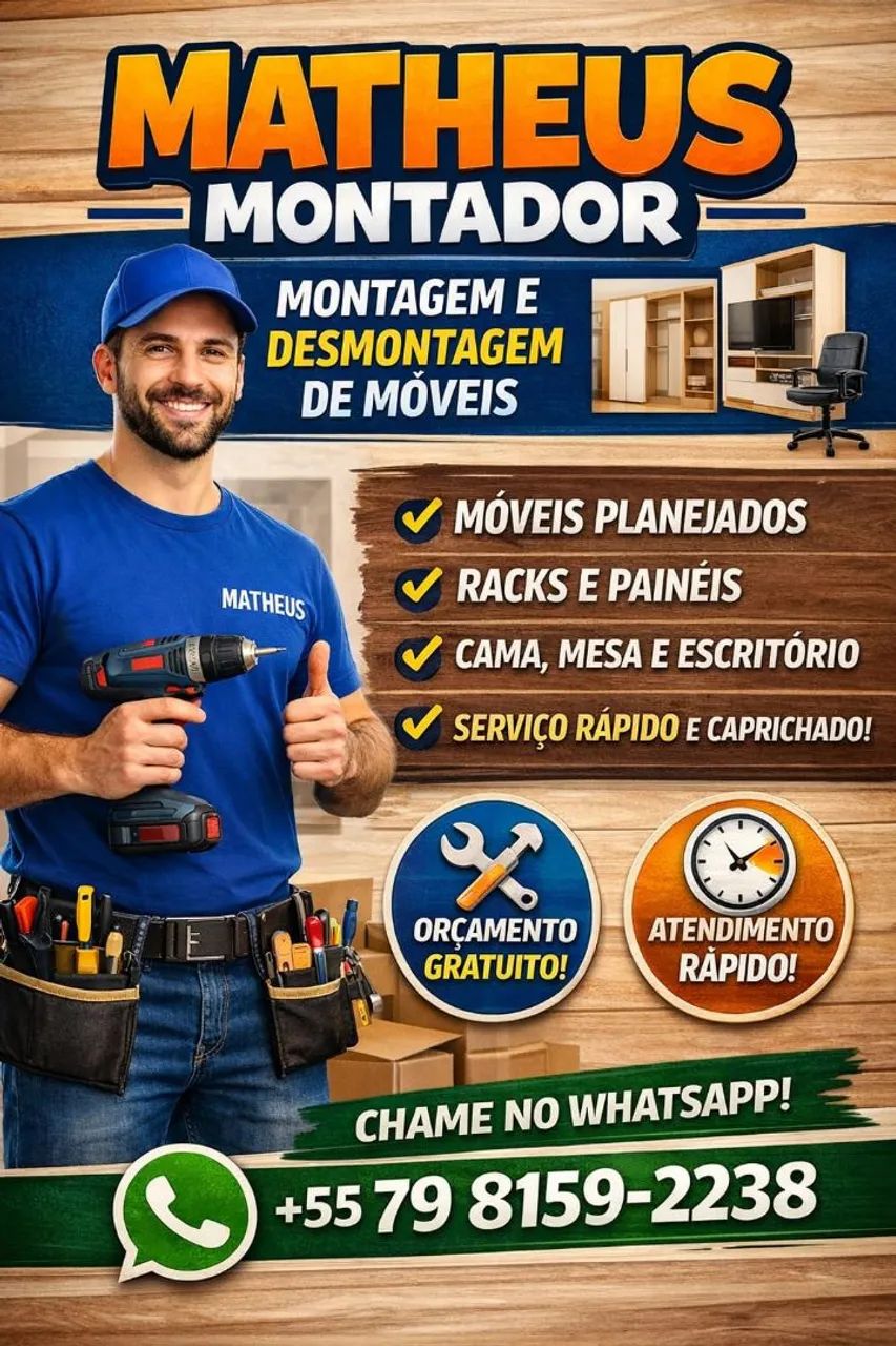 Montador de moveis moveis na caixa fora da caixa montamos e desmontamos ctt : *38 - Foto 2