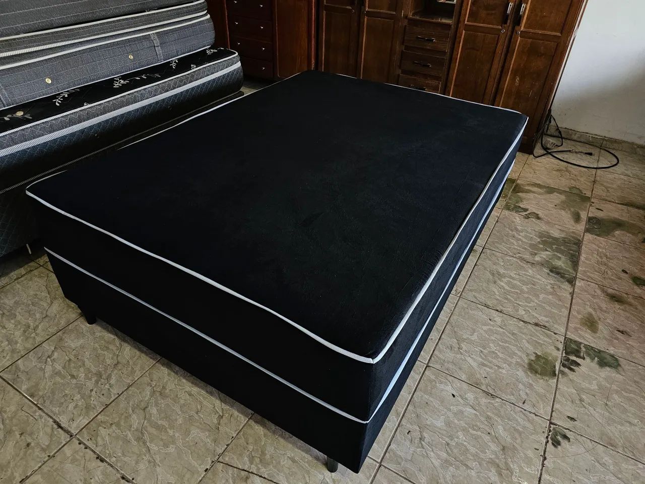 Cama casal unibox nova de espuma  - Foto 3