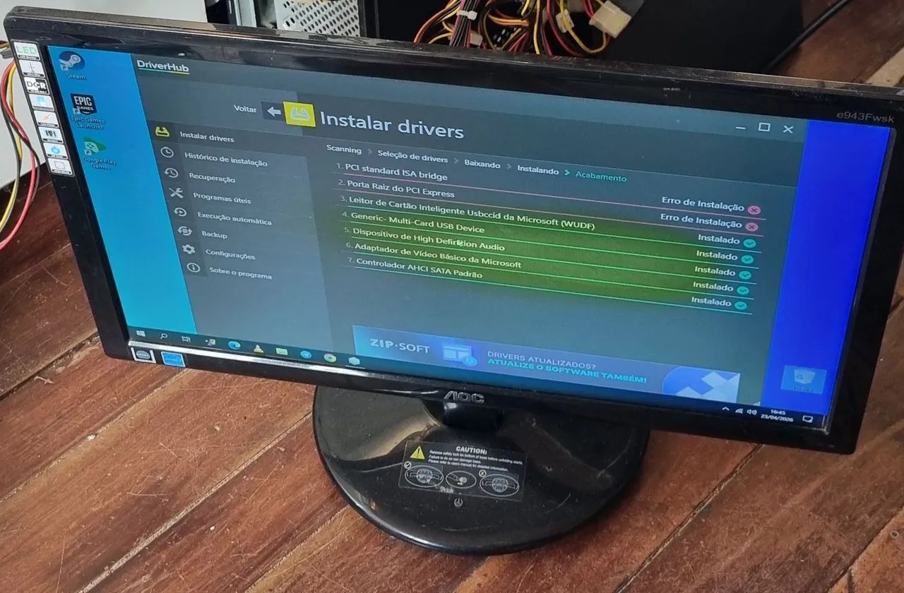Pc note i3, com teclado, monitor. - Foto 3