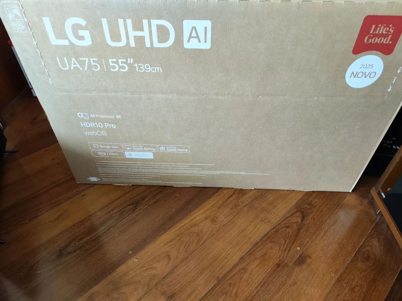 TV Smart 55 Polegadas LG 4k UHD AI 75 com HDR 10 Pro na Caixa Lacrada - Foto 3