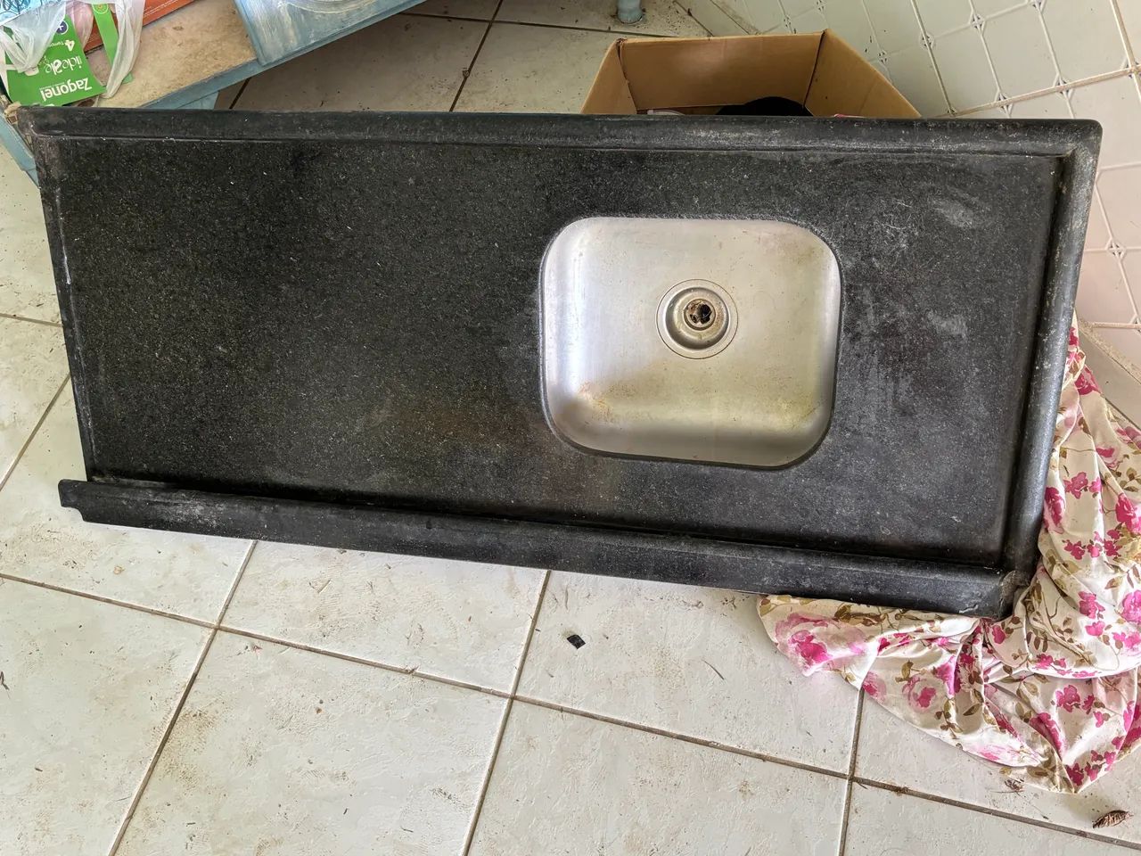 Bancada Cuba de pedra preta65579516848387121