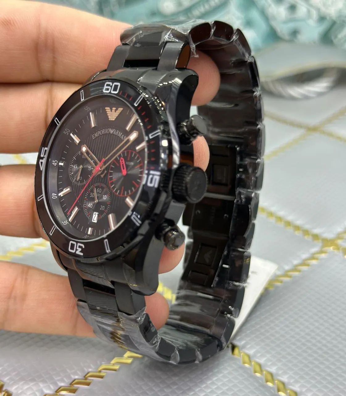 Relógio masculino Empório Armani quartz  - Foto 3