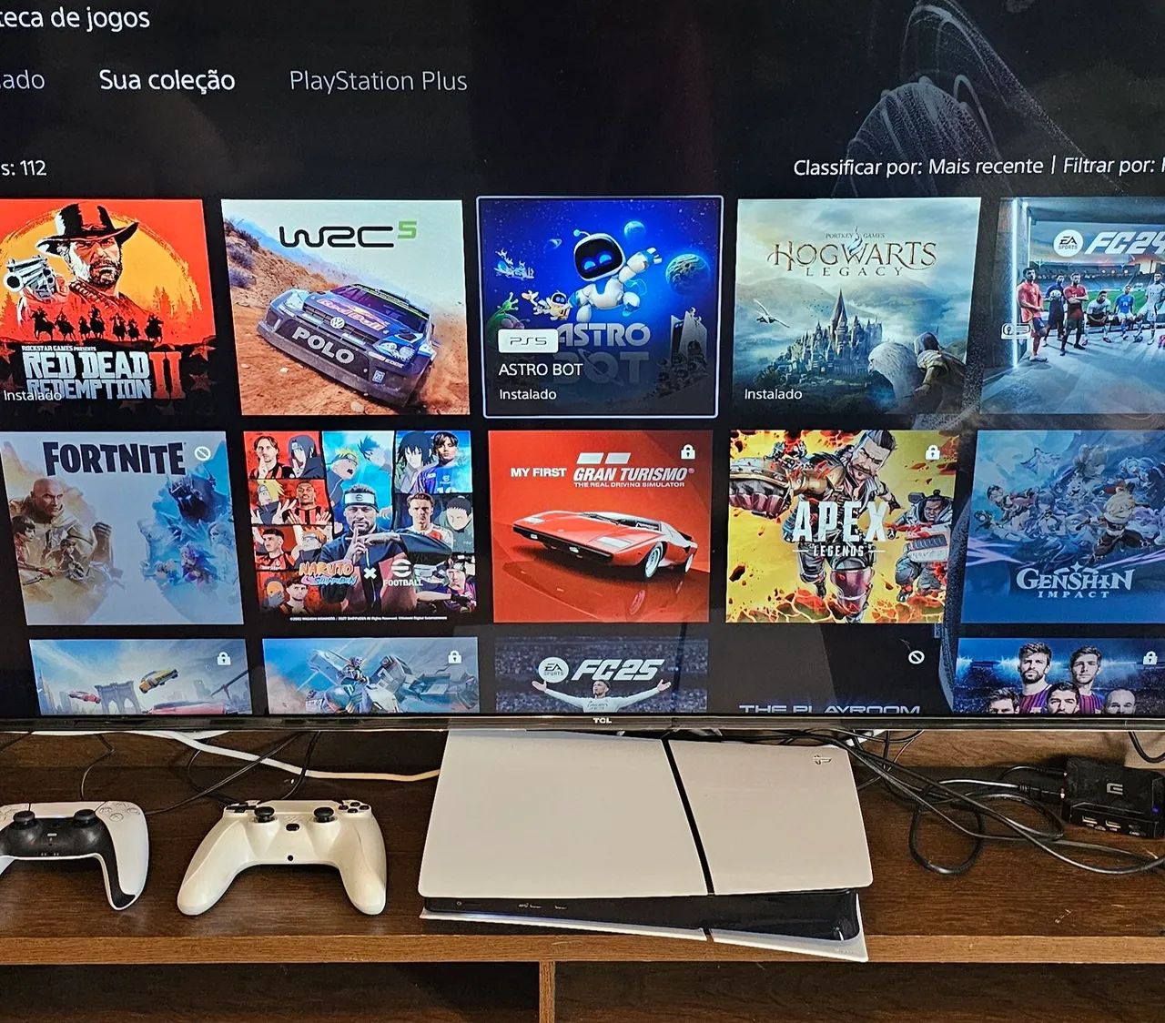 Playstation 5 Digital Edition Slim 1tb - Na Caixa + 2 Contro - Foto 5