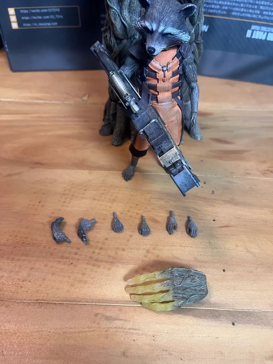 Groot e rocket hot toys / guardiões da galáxia loose sem caixa  - Foto 4