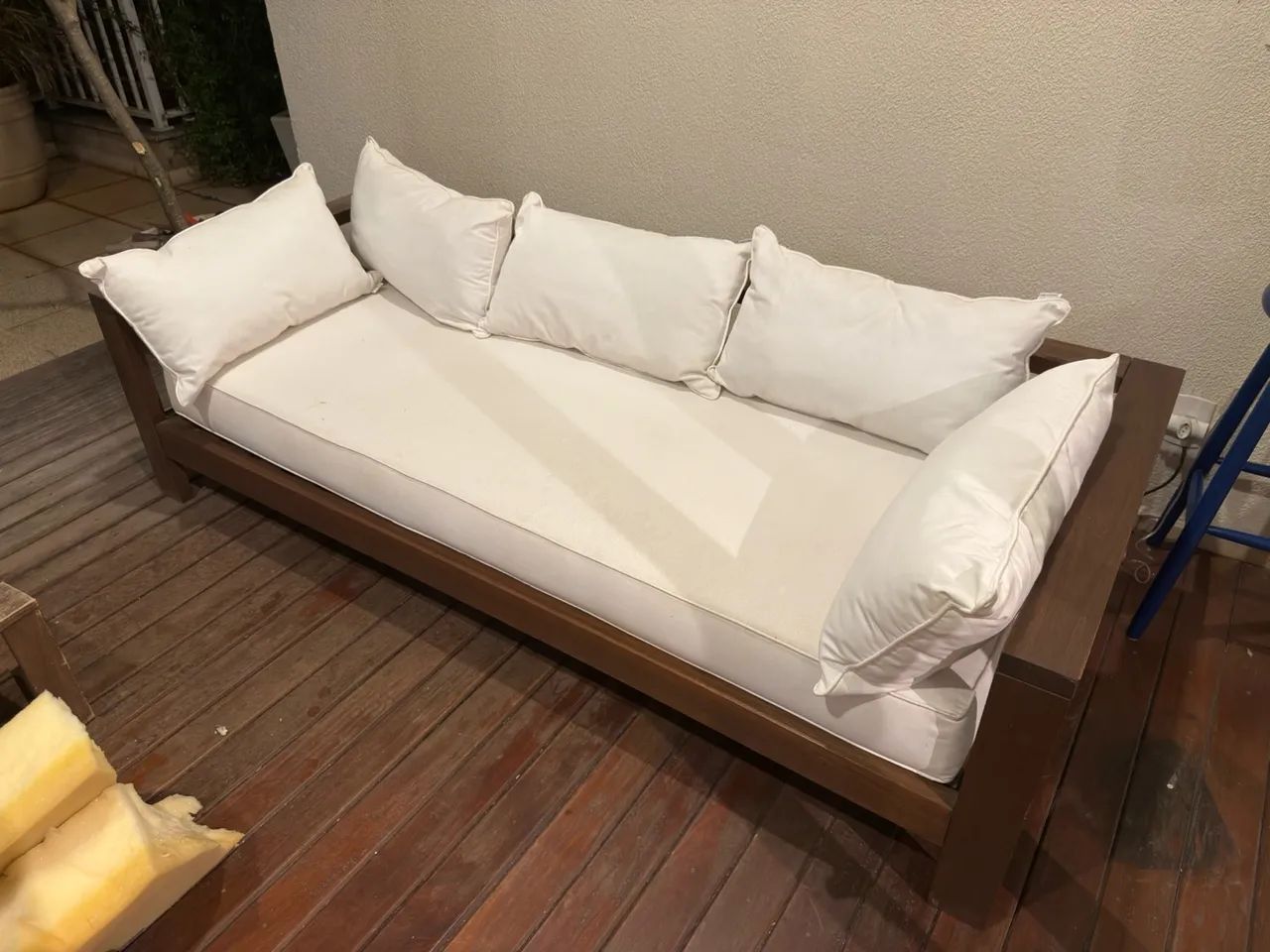 Sofá varanda 3 lugares Leme - com estofado - Foto 3