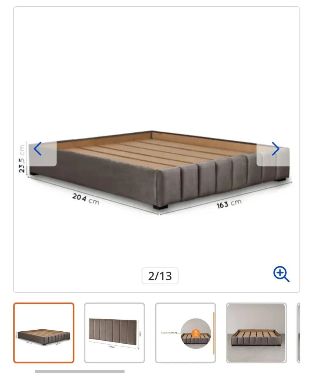 Cama Queen + Cabeceira estofadas  - Foto 3