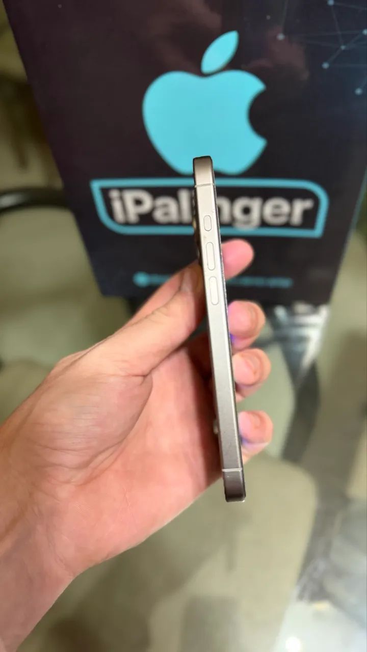 iPhone 15 Pro 128gb Natural Titanium - Impecável  - Foto 3