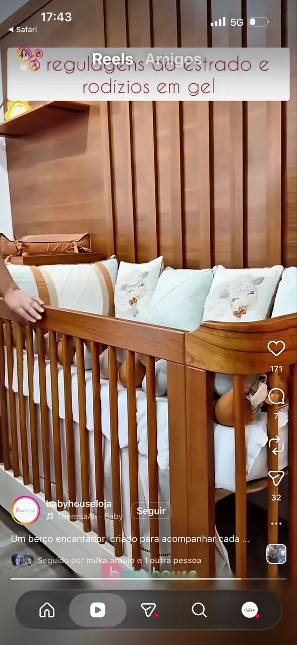 Berço 3 em 1 novo com colchão 