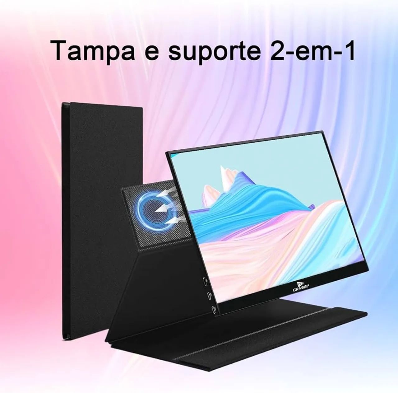 GRASEP Monitor Portátil 15,6 Polegadas D-tela02 - Foto 3