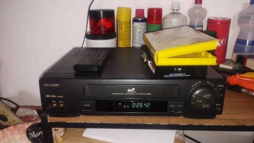 Vídeo Cassete Sharp Vc 1694b + Controle + Fita De Brinde - Foto 3