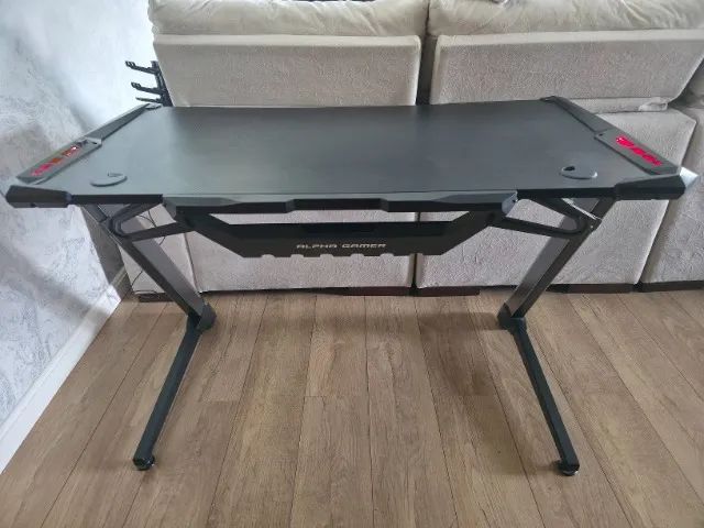 Mesa Gamer Alpha Gamer Lectra Black - AGLECTRA - Foto 4