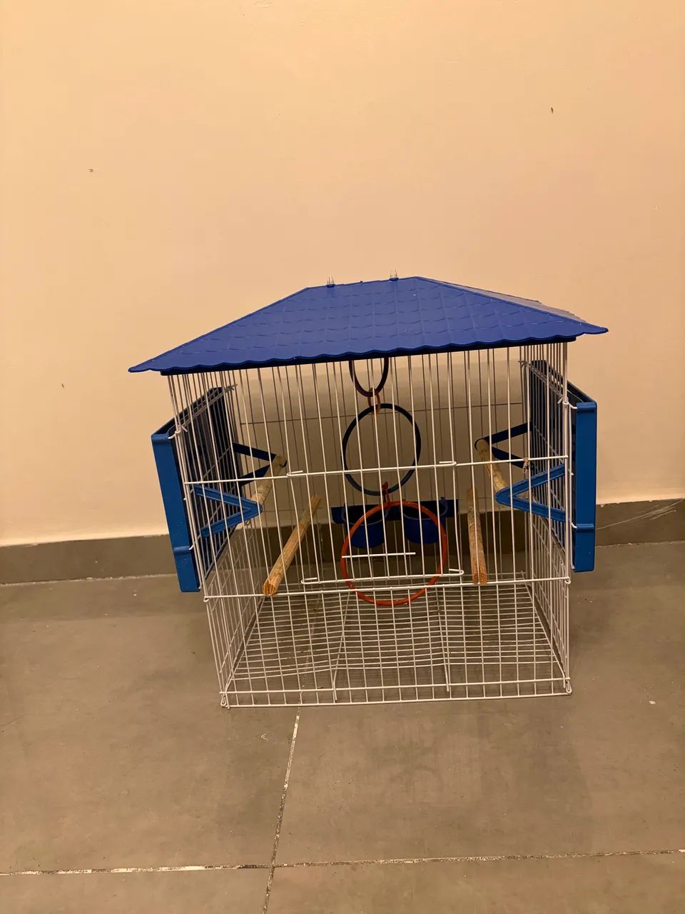 Gaiola Viveiro para Passarinho com 2 Abas e pés - Foto 2