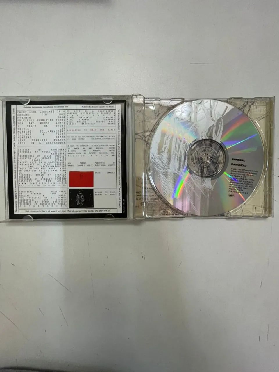 CD RADIOHEAD AMNESIAC - ORIGINAL 2001 - Foto 3
