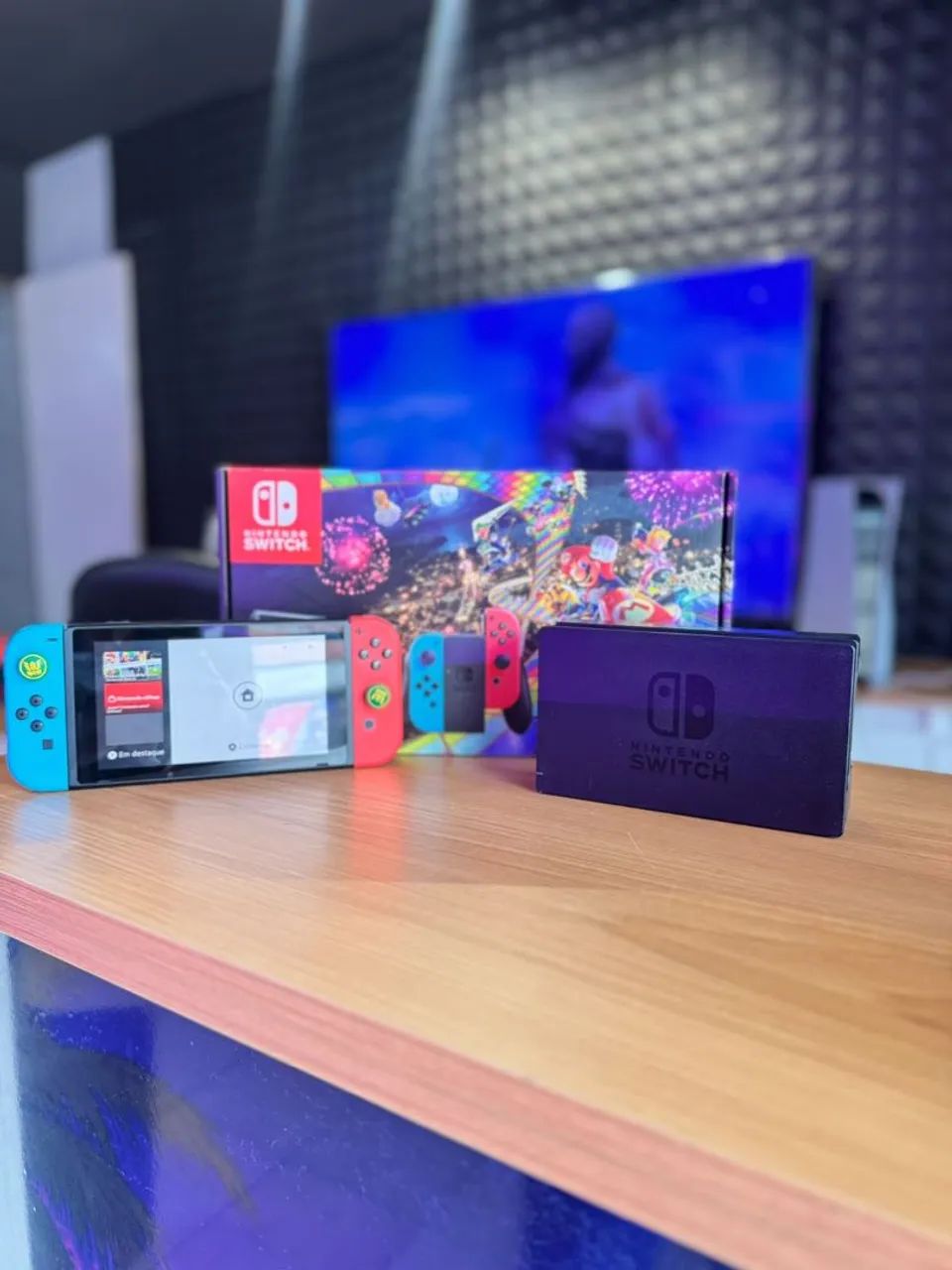 Nintendo Switch V2 Desbloq. C/ Garantia e Jogos - Foto 2