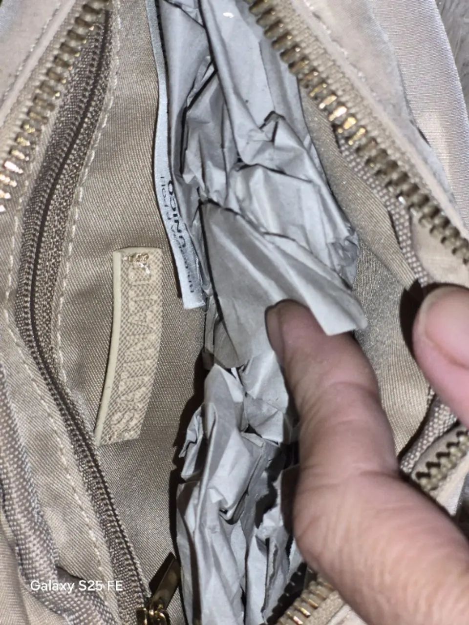 bolsa bege com coorrente - Foto 3
