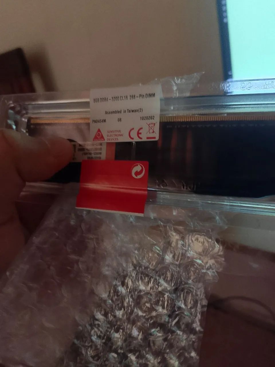 Memória ram 8 gb ddr4 3200 velocidade 