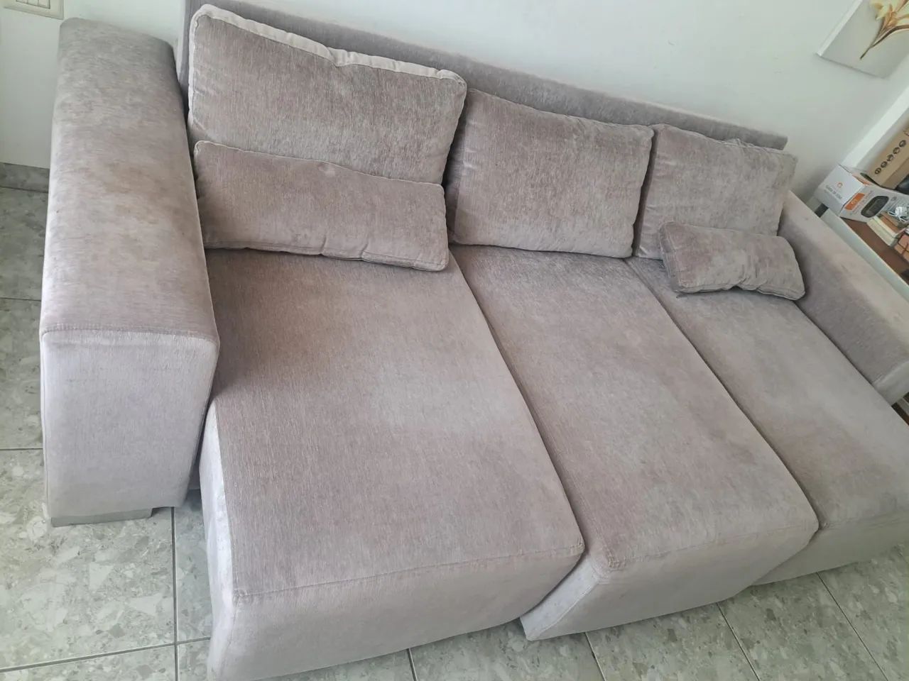 Conjunto Sofá Retrátil 5 Lugares - 2 e 3 Lugares - Madeira Nobre - Foto 2