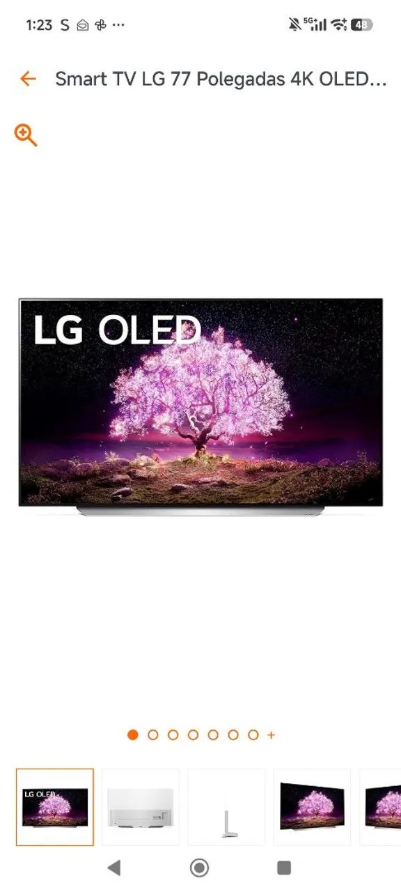 TV LG OLED 4k 77" C1. TV Premium. Top de linha.