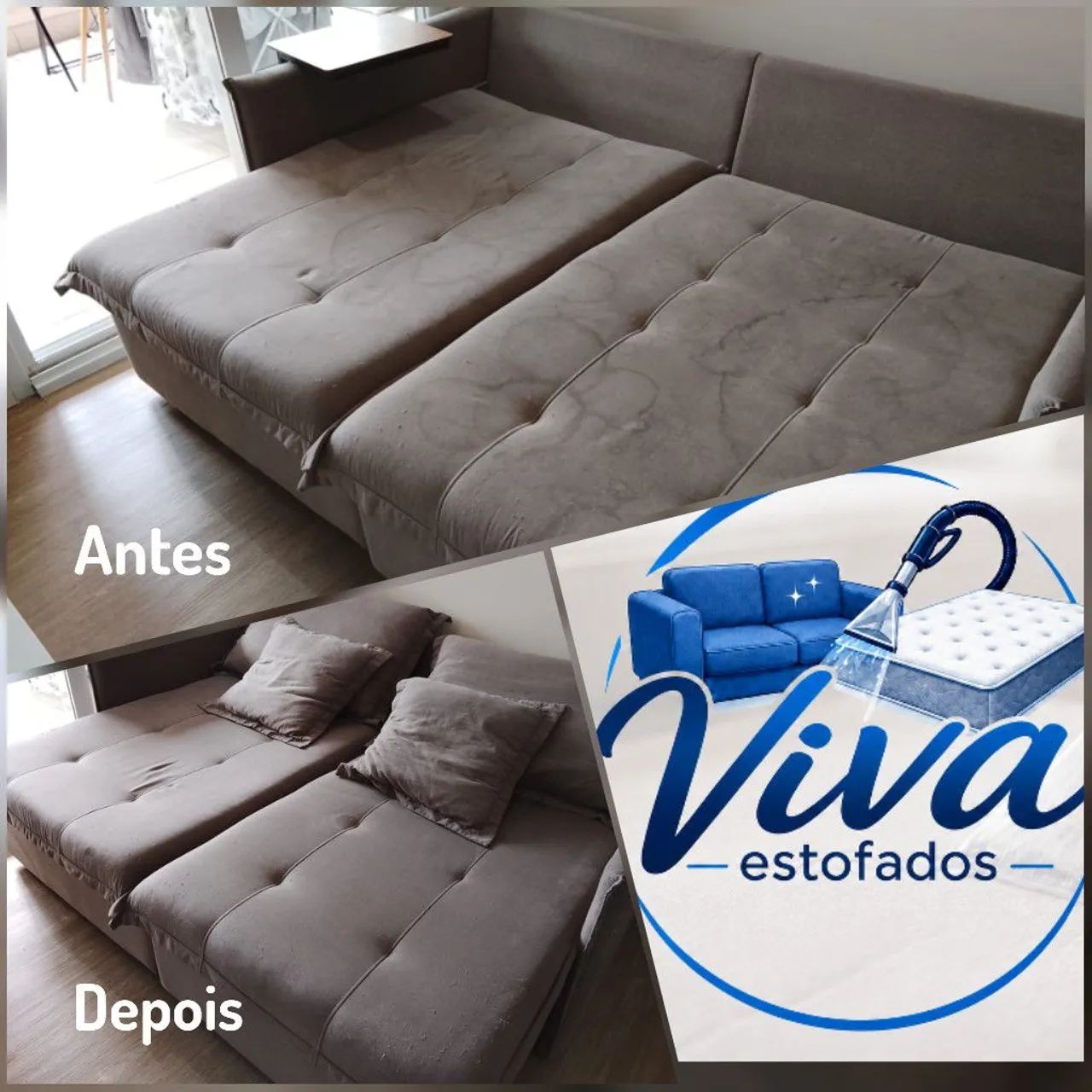 Limpeza e higienização de Estofados 