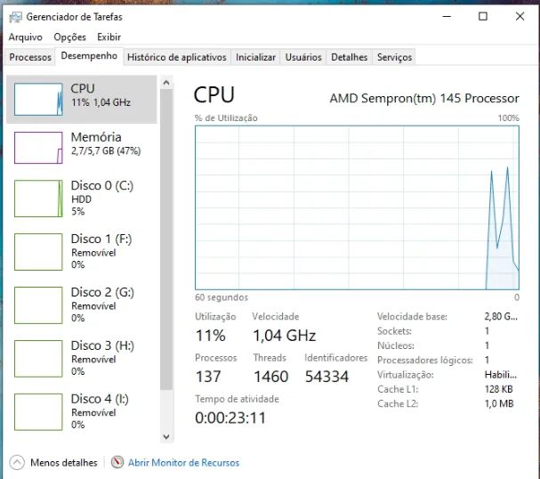 Gabinete / CPU AMD Sempron - Funcionando Perfeitamente - Foto 5
