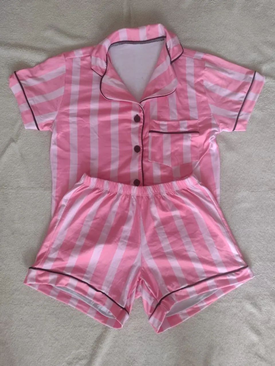 Pijama Americano Tecido Suede Premium 