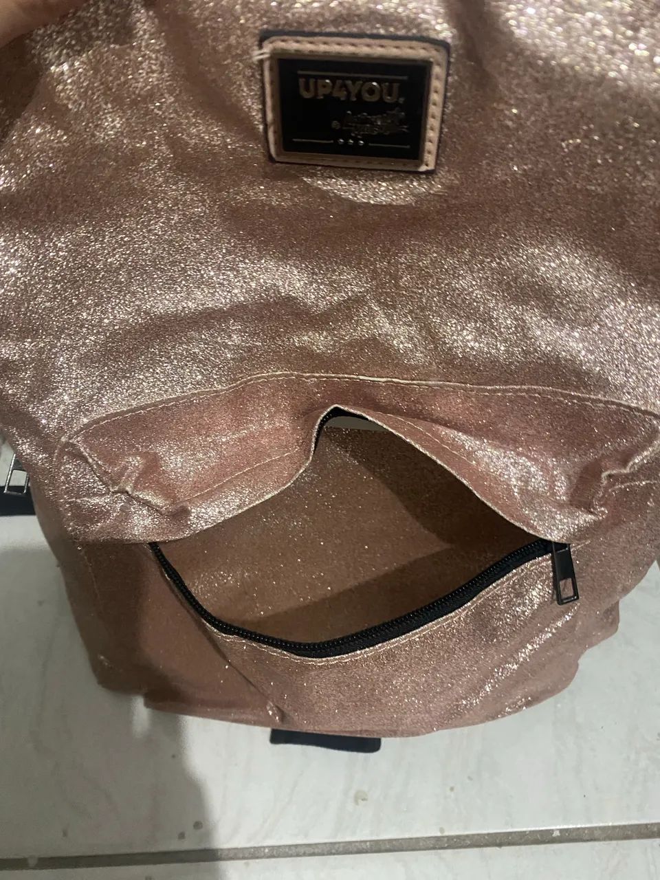 Mochila UP4YOU Glitter Rosa coleção com Larissa Manoela - Foto 5