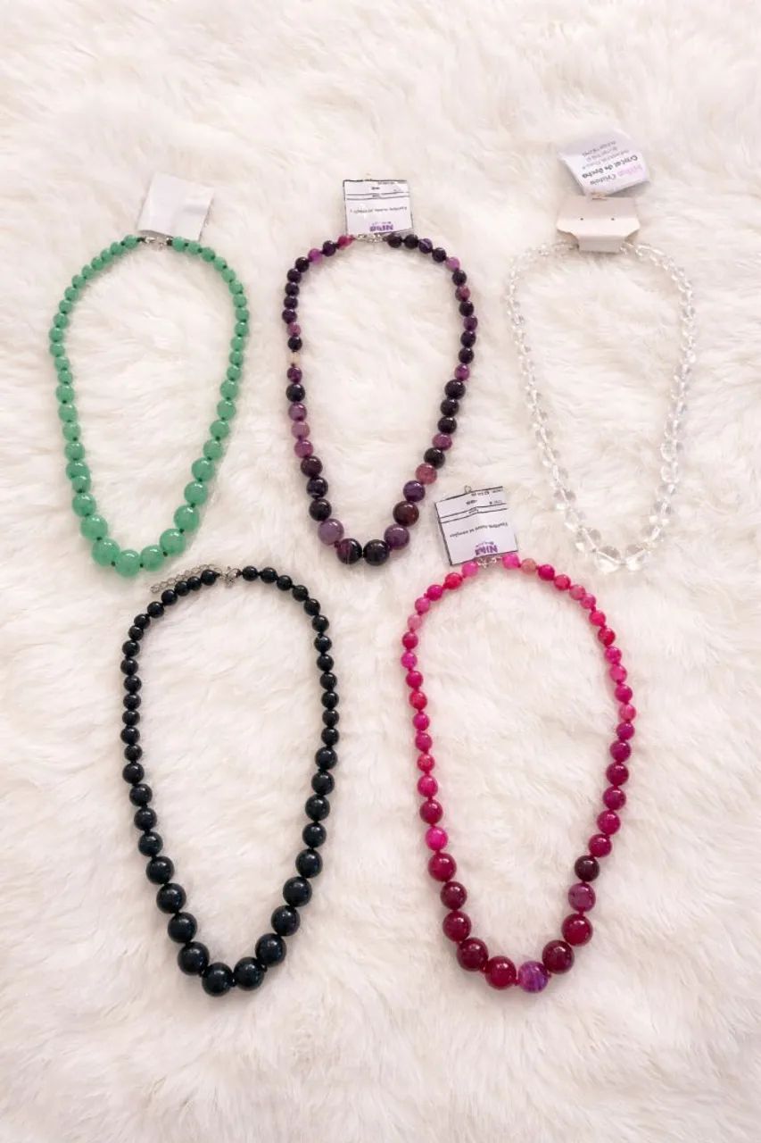 Pulseiras e colares de cristais  - Foto 2