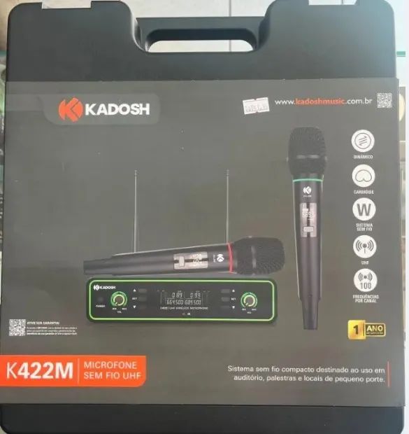 Microfone sem Fio UHF Kadosh K422M - Foto 5