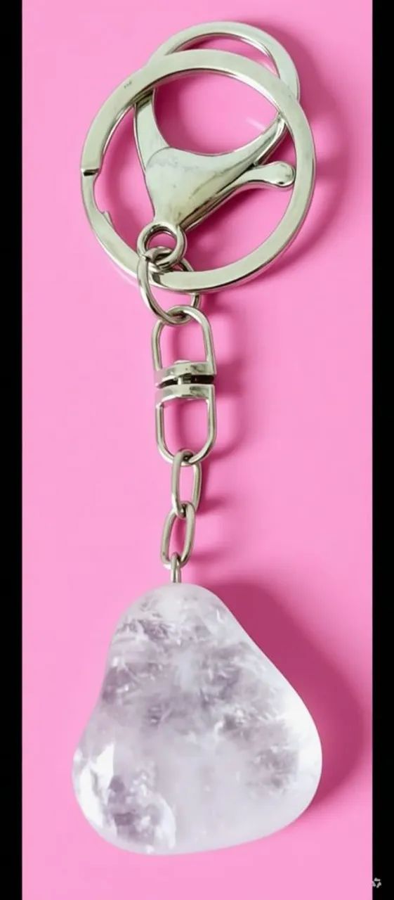CHAVEIRO QUARTZO ROSA