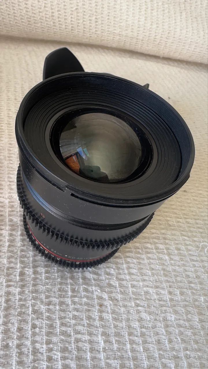 Lente Rokinon 24mm T1.5 MANUAL para Canon. (Precisa de conserto) - Foto 3