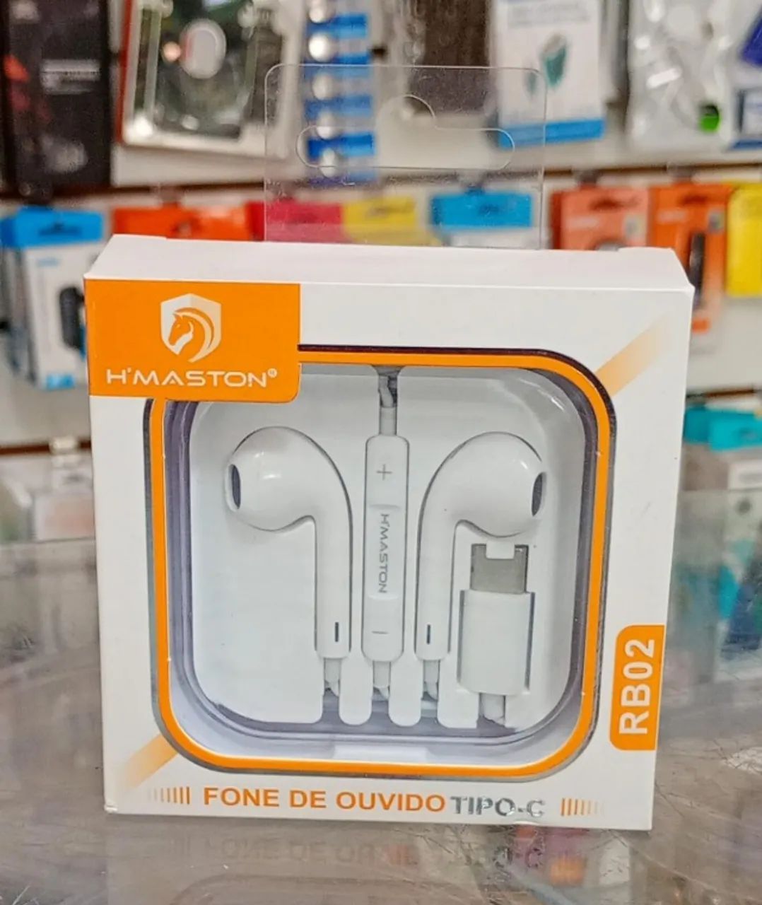 Fone De Ouvido Tipo C Com Microfone Estéreo - Novo