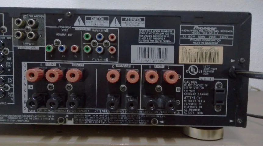 *Receiver Pionner VSX-D712 (Com defeito)  - Foto 5