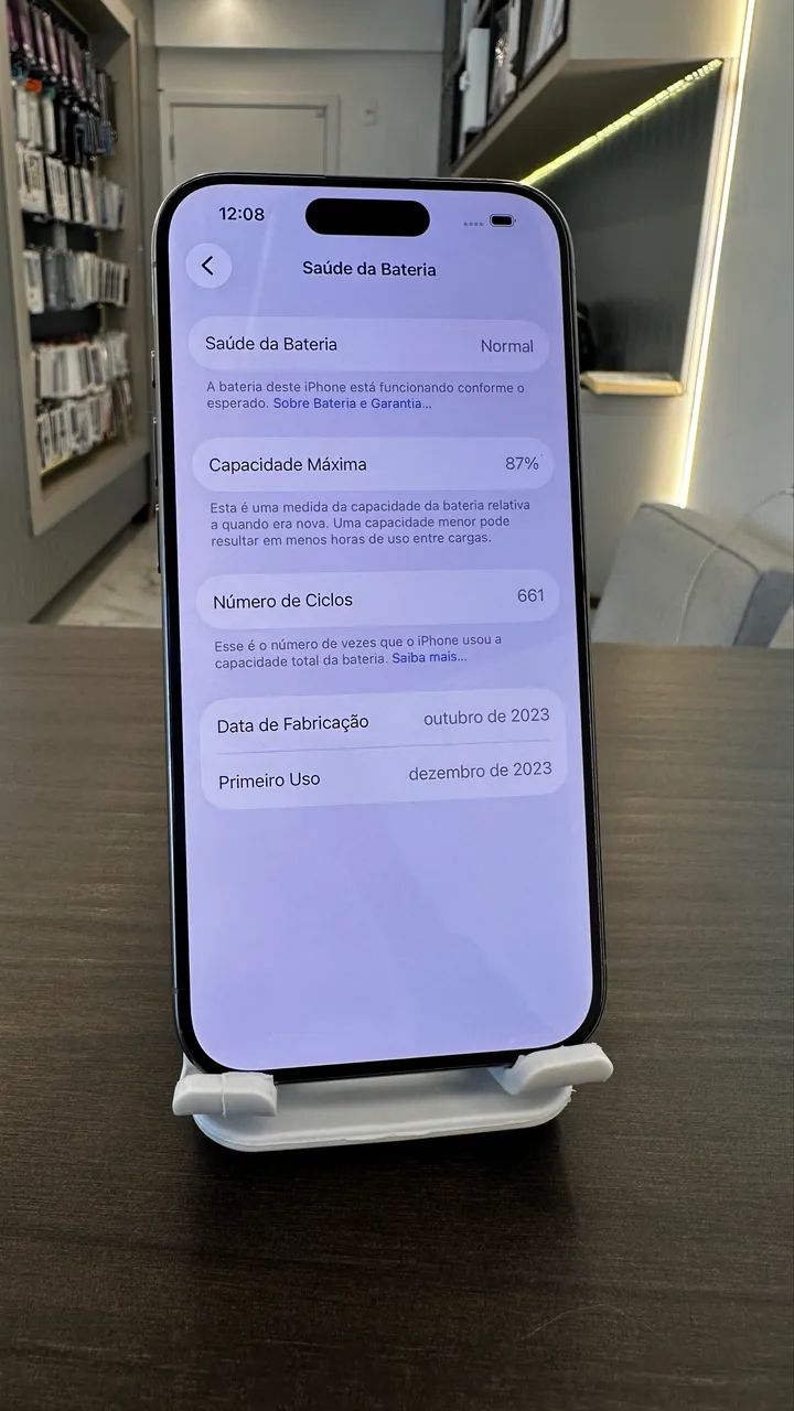 iPhone 15 Pro 512gb Natural Seminovo / Loja Física - Celulares e iPhone 15 Pro 512gb Natural Seminovo / Loja Física - Celulares e