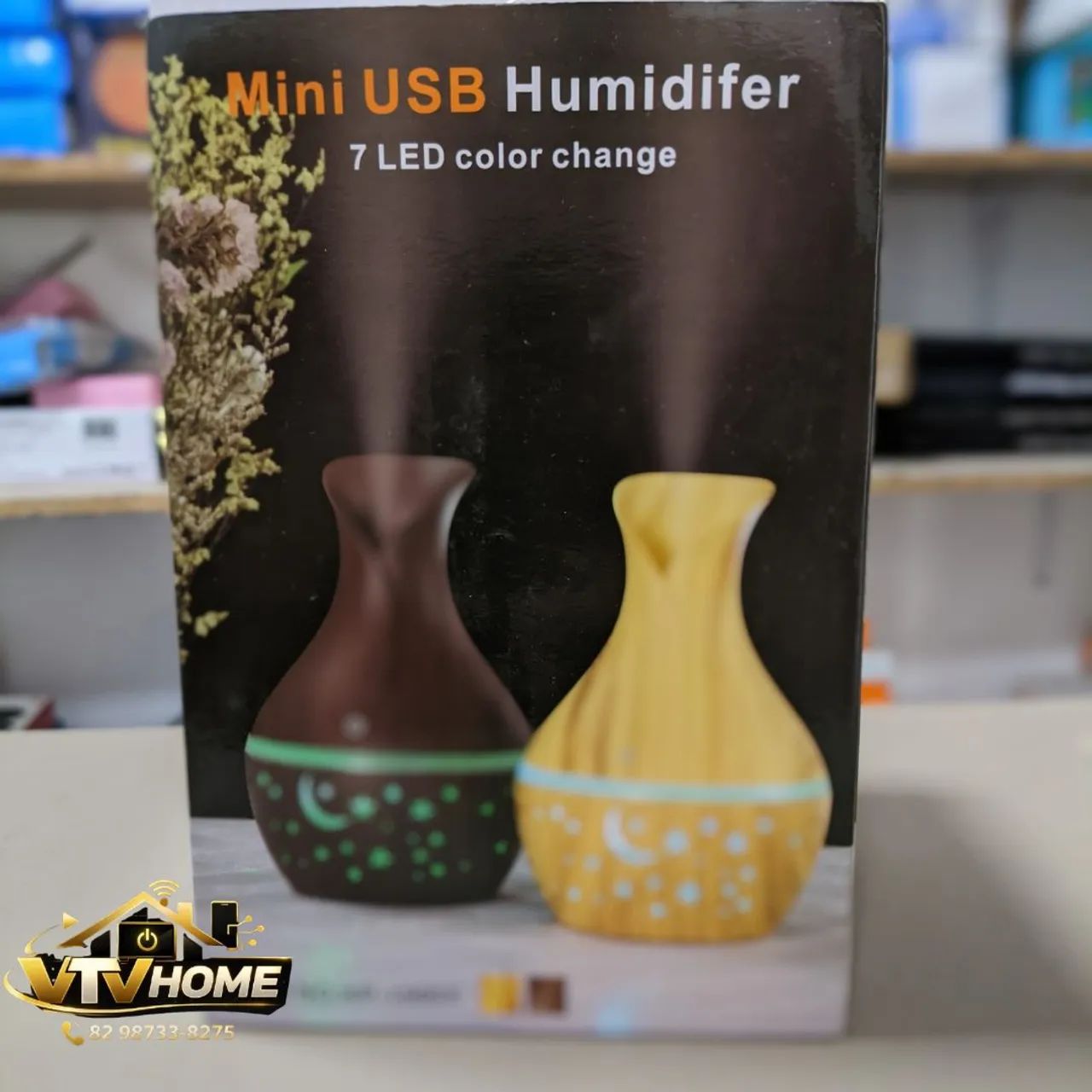 Umidificador Estilo Madeira LED  Estrelado + Entrega Grátis  - Foto 2