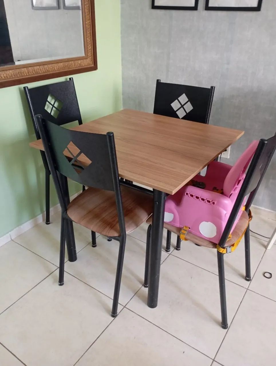 CONJ. MESA + 4 CADEIRAS 90X90 - Foto 3