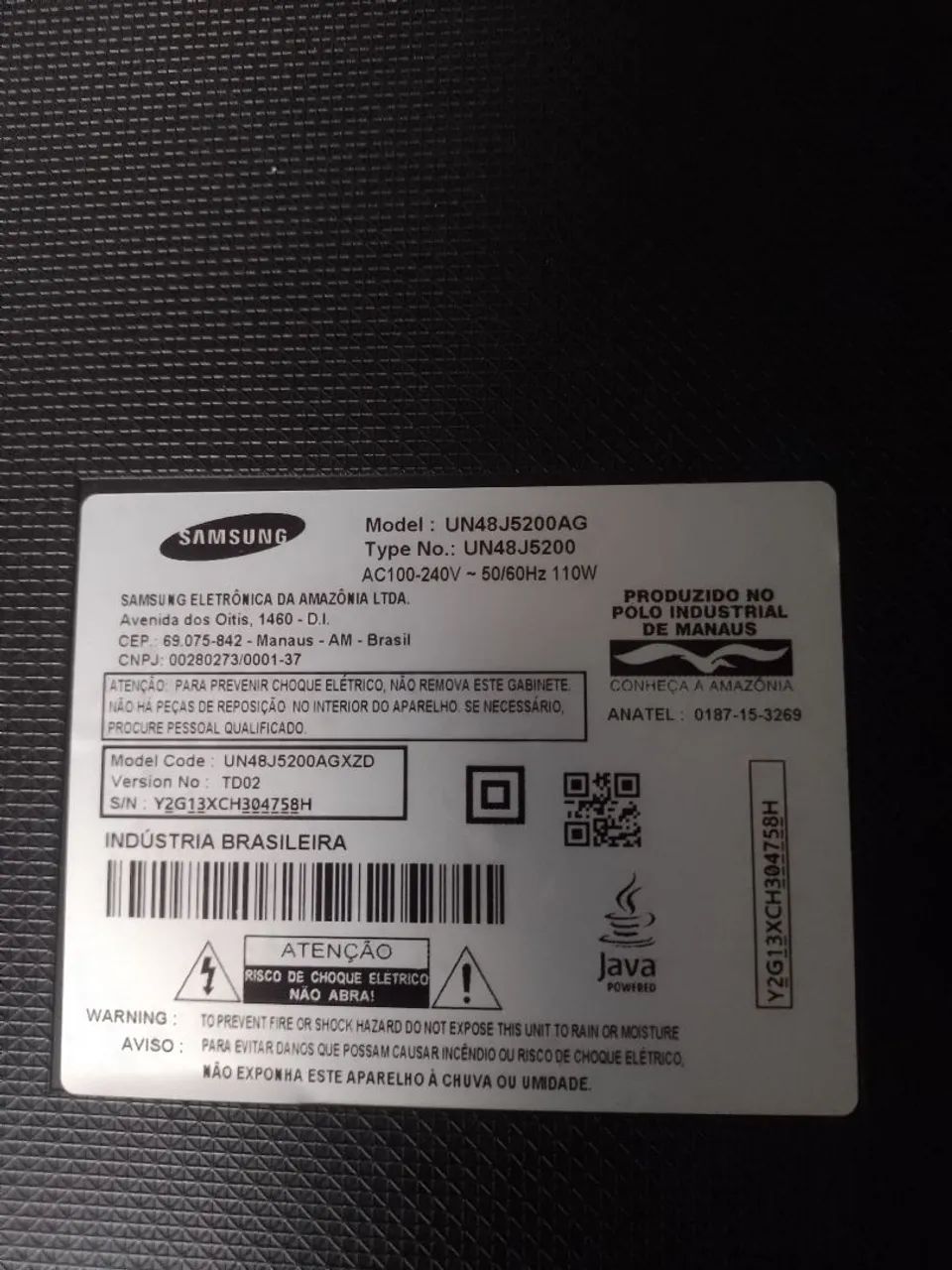 Tv smart 48 pra conserto 