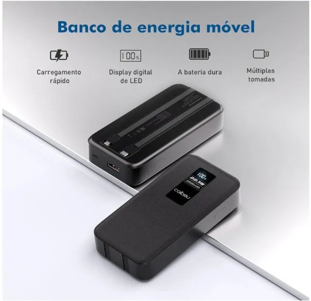 Power Bank Portatil Coibeu 20000mah Lightning E Tipo-c 22.5w - Foto 5