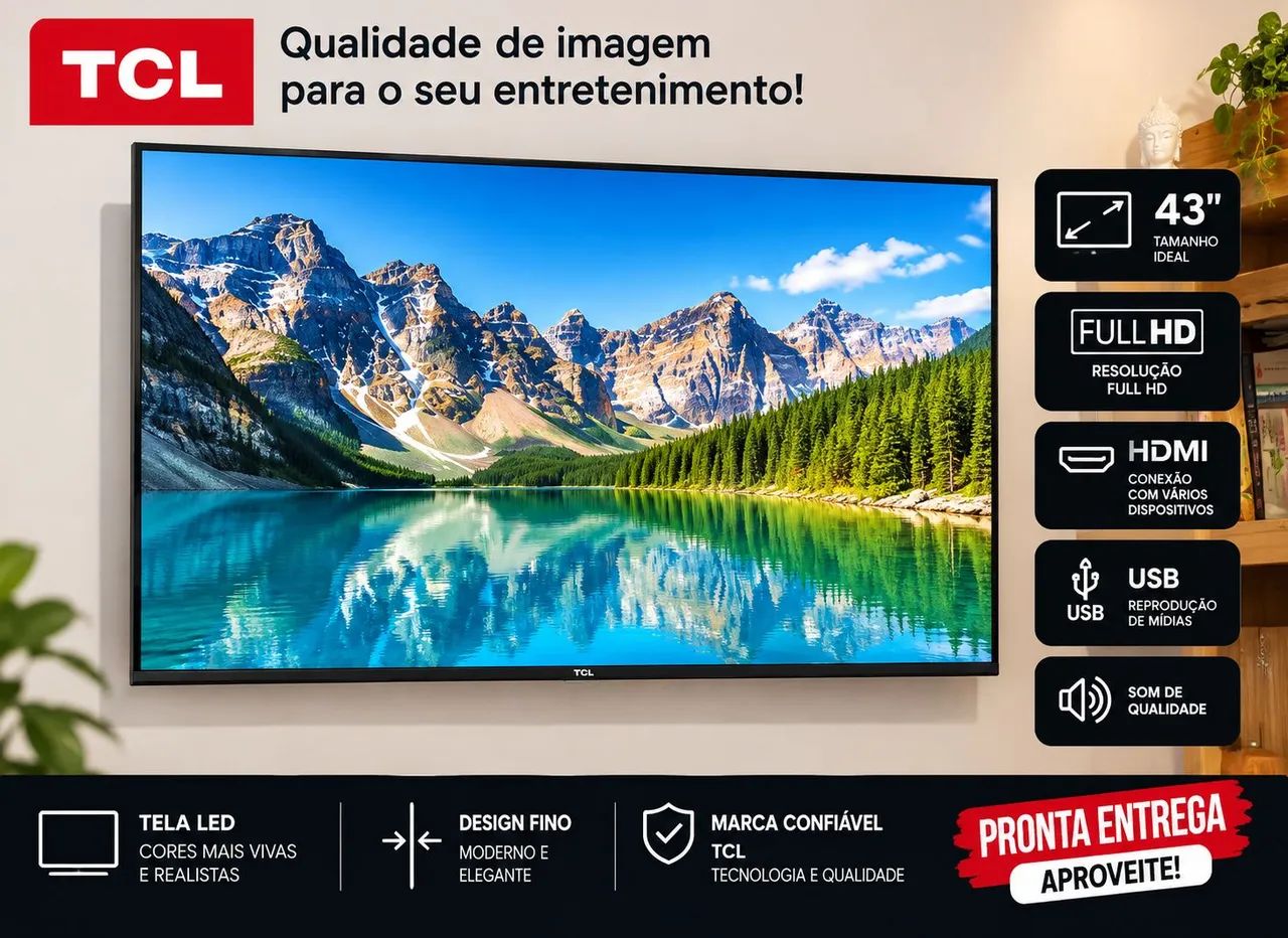 TV TCL 43 POLEGADAS 