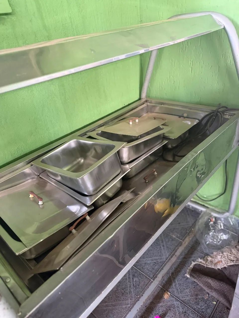 Buffet quente, Cuba. Com 6 cubas. - Foto 3