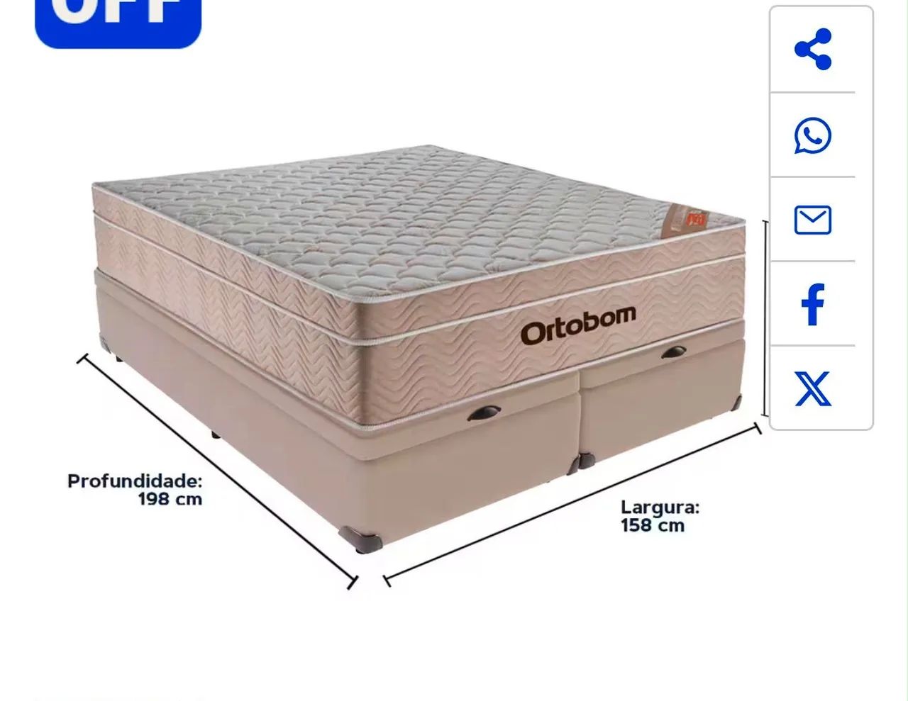 Cama Queen Ortobom  - Foto 2