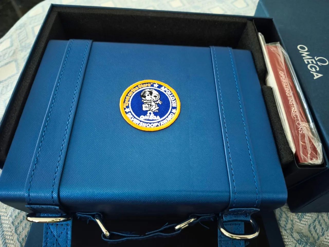 Omega Speedmaster Snoopy - Maleta luxo azul - Foto 3