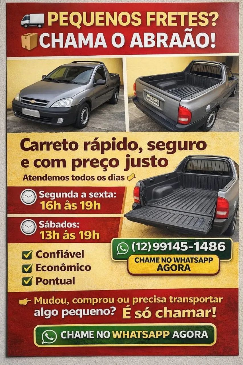 Faço entrega para caçapava,Taubaté e Tremembé