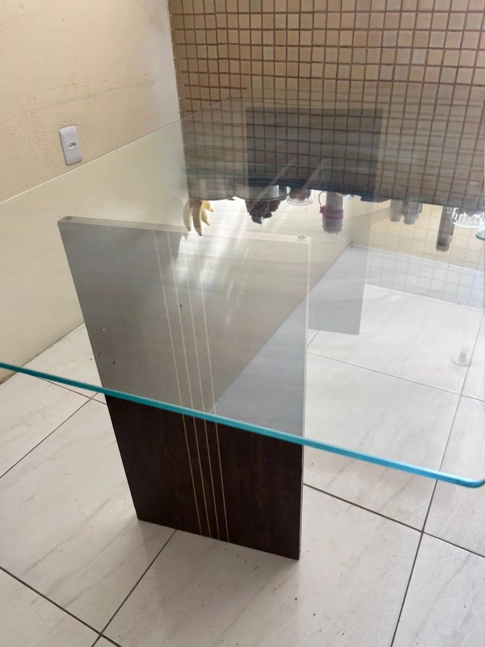 Vendo mesa de vidro em perfeito estado  - Foto 5